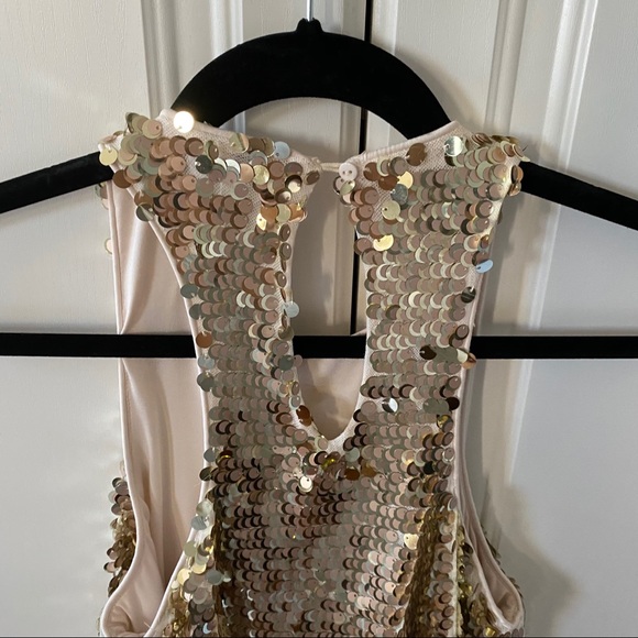 Guess sparkly gold party dress. Size XS. New. - Picture 6 of 6